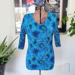 Directives Vintage "Popcorn" Shirt, One Size. Blue